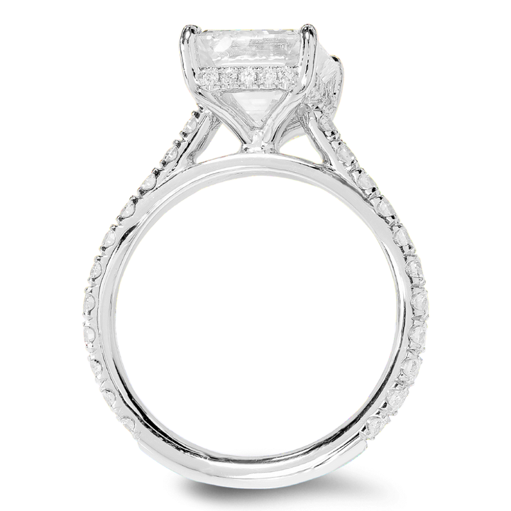 18K white gold engagement ring - SKU# 31402