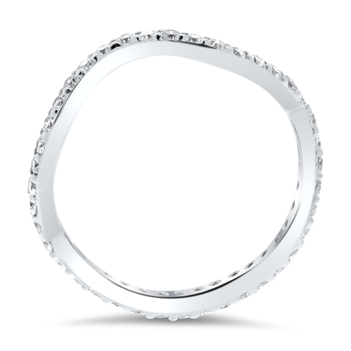 18K white gold diamond eternity band - SKU#: 24359