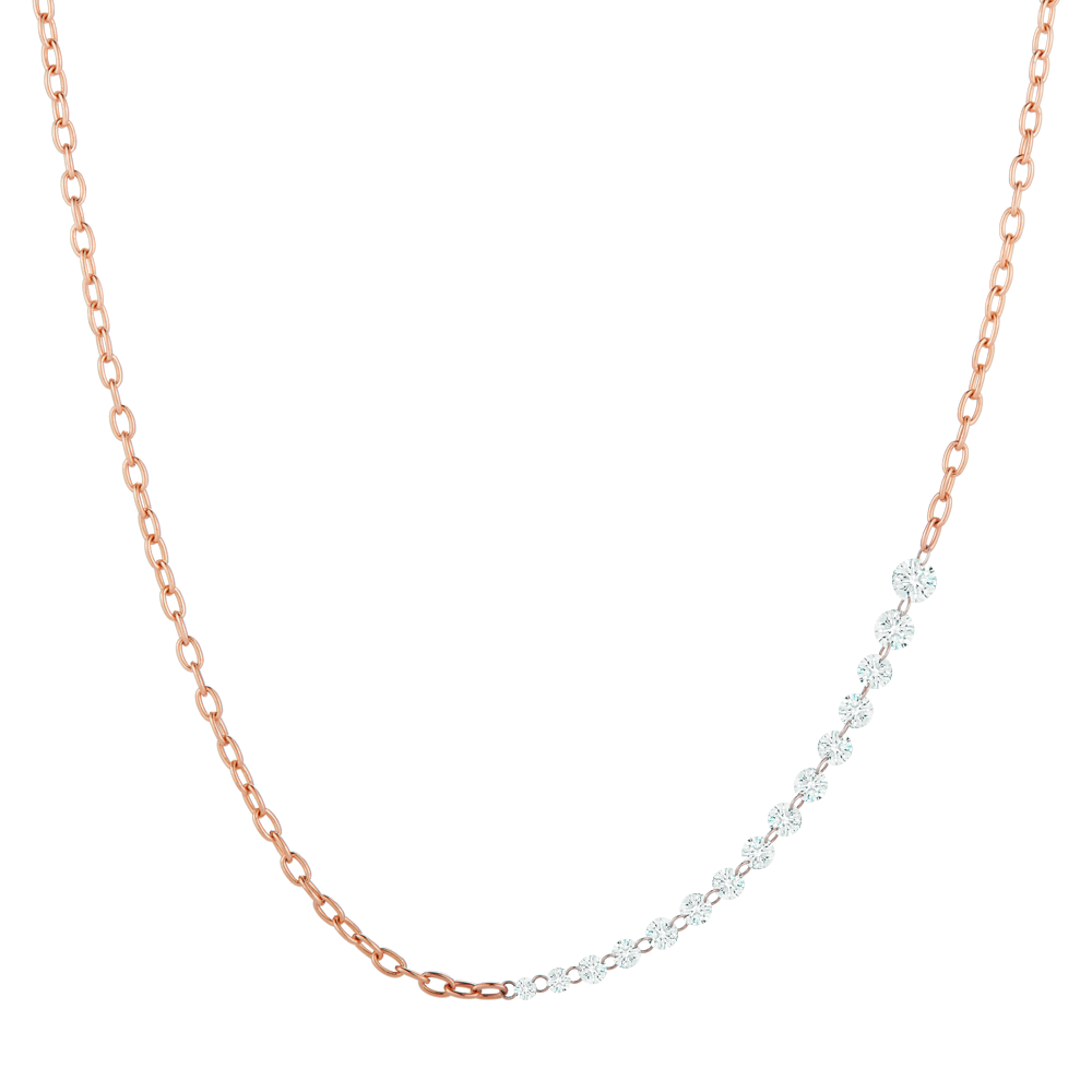 Diamond necklace in 18K gold - SKU#: 28941