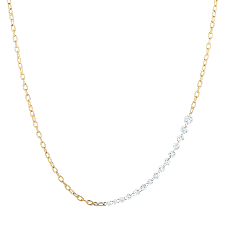 Diamond necklace in 18K gold - SKU#: 28941