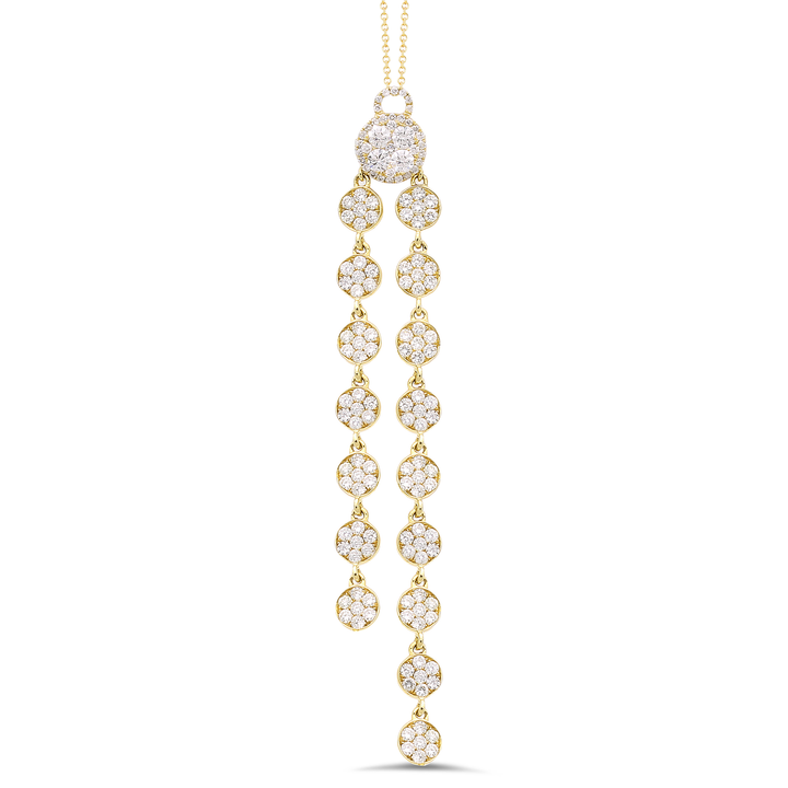 Diamond pendant in 18K gold - SKU#: 29991