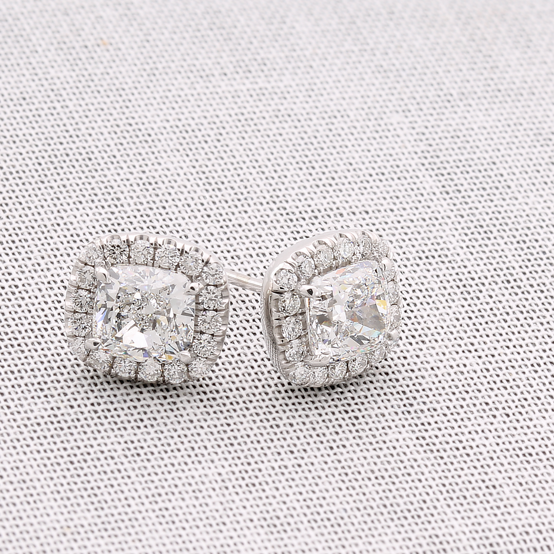 Diamond stud earrings - SKU#: 30184